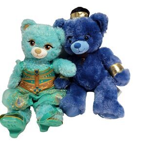Build A Bear Disney Aladdin Plush 16" Jasmine & Genie BAB Outfit Shoes
